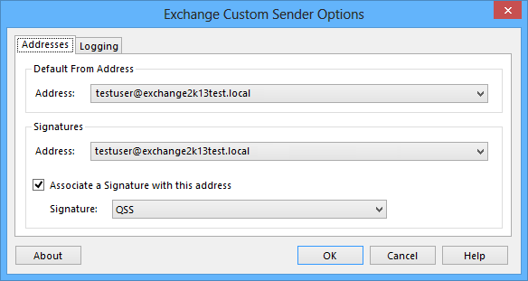 Outlook 2013 Add-in Options